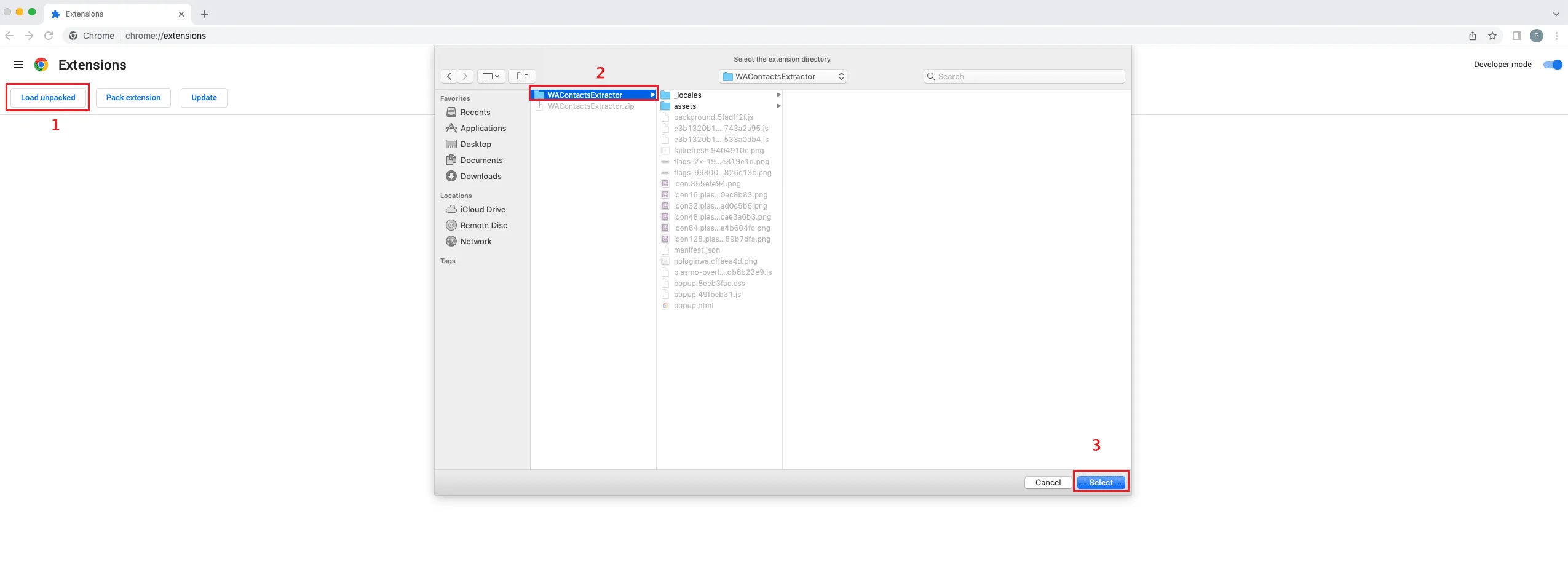 WhatsApp Contacts Extractor